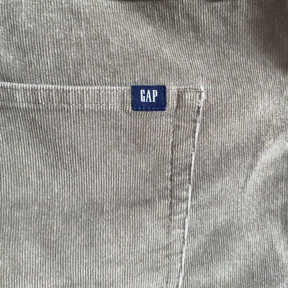 GAP Corduroy Shorts Moss Green 16 Frayed Hem Soft Stretch Ladies Cord BohoCore - Picture 4 of 5